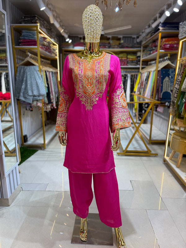 PINK CHOGA SET