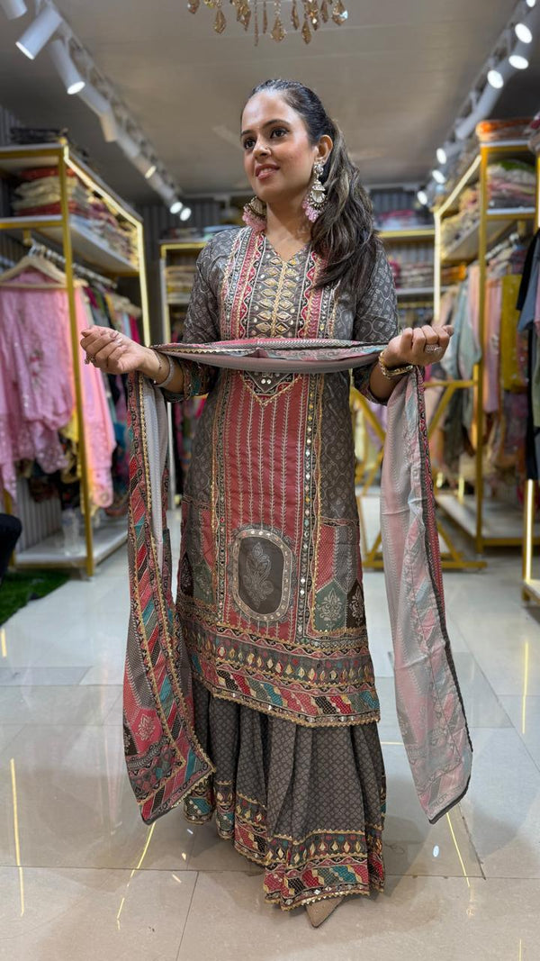 Fine Satin Stitched Suit